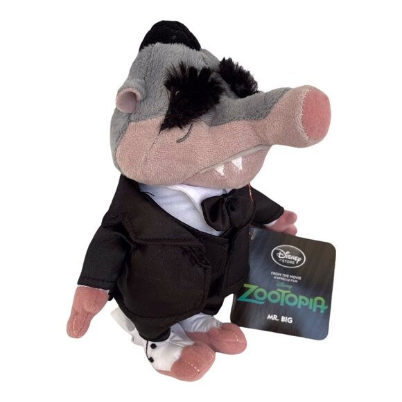 Disney Store Zootopia Mr Big Bean Bag Plush - Picture 2 of 4